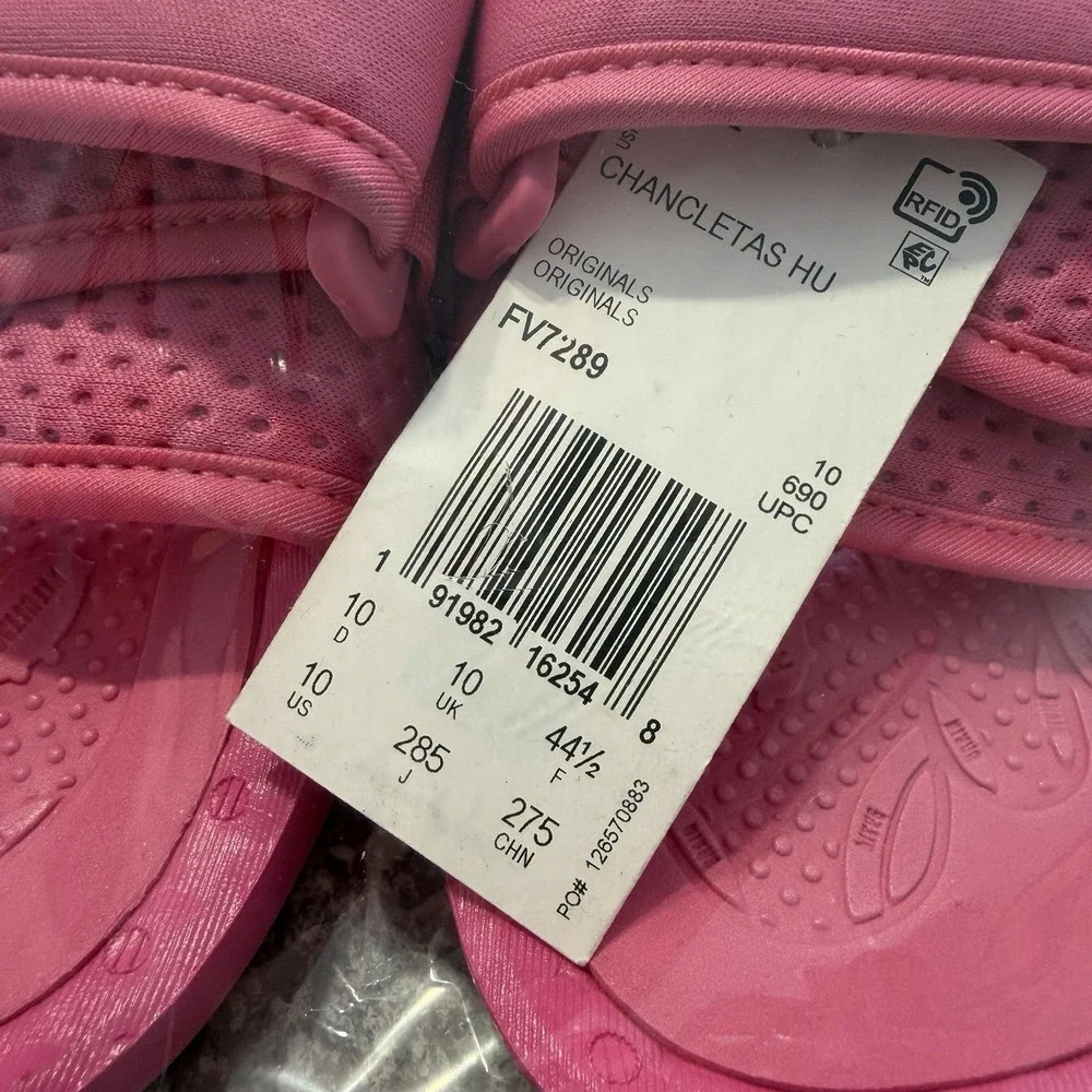 Adidas Boost Slides Mens 10 Humanrace HU Pharrell Williams Solar Pink FV7289